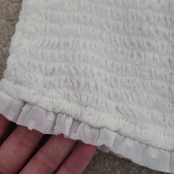 Abercrombie & Fitch white cropped top Size small - Picture 4 of 7